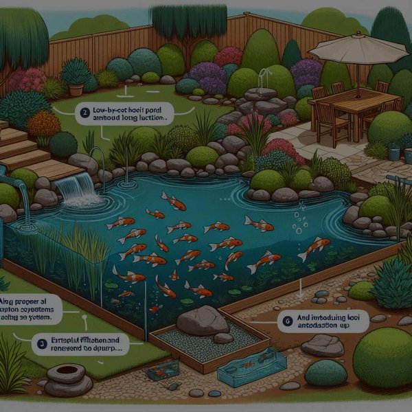 How Can You Construct a Low-Cost DIY Koi Pond for a Tranquil Backyard Feature?
