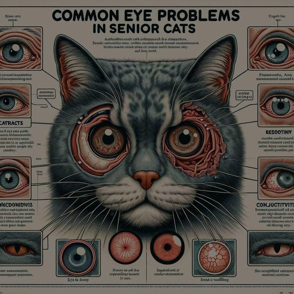 How to Identify and Treat Common Eye Problems in Senior Cats?