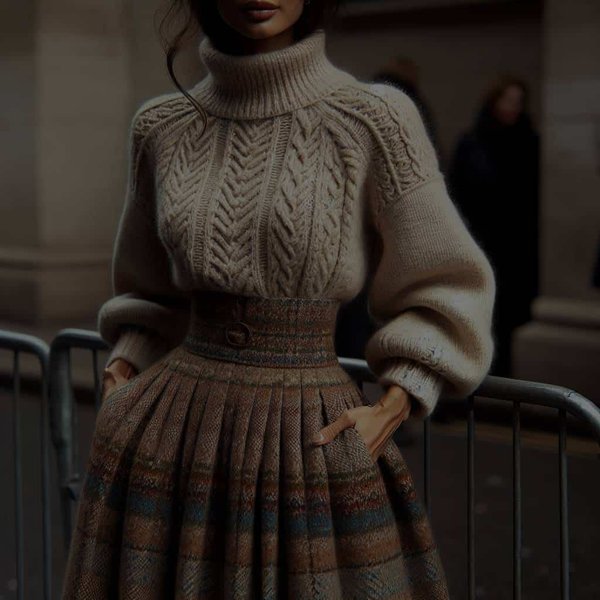 How Can You Master the Layering of a Tweed Skirt and Cashmere Sweater for a Traditional British Look?
